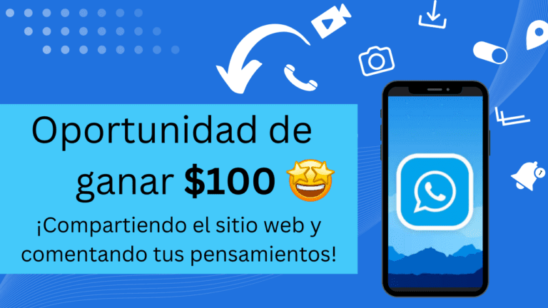 Gana $100 Compartiendo y Comentando!